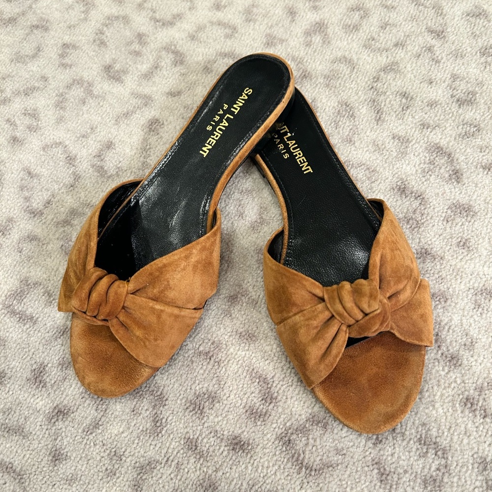 Saint Laurent suede flat sandals / Size 36 (6)